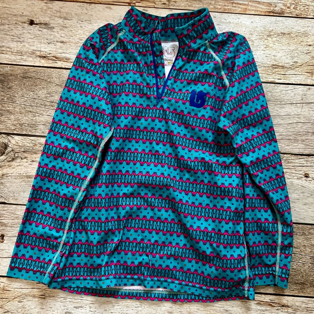 Burton Teal and Pink Patterned Layering Piece